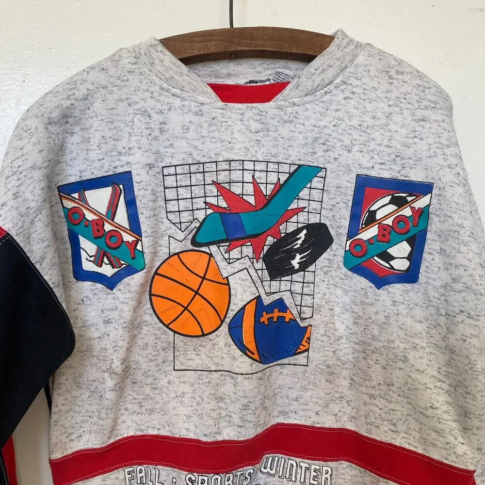 Vintage 1980s OBoy Crew Neck Sweater - Picture 2 of 4